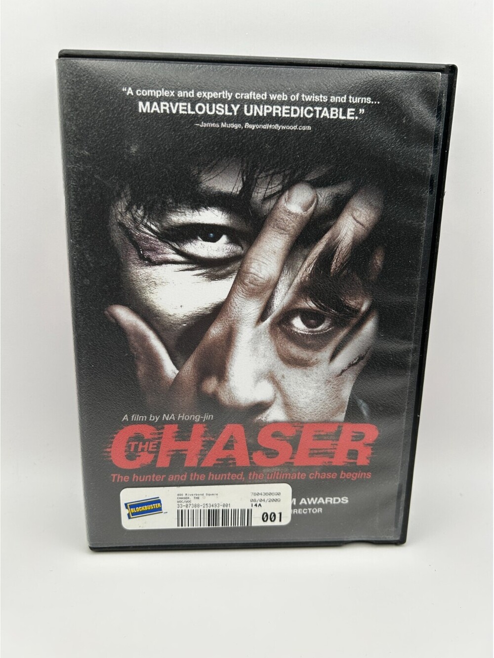 The Chaser DVD Korean Thriller Na Hong-jin - Vintage Blockbuster Case Included